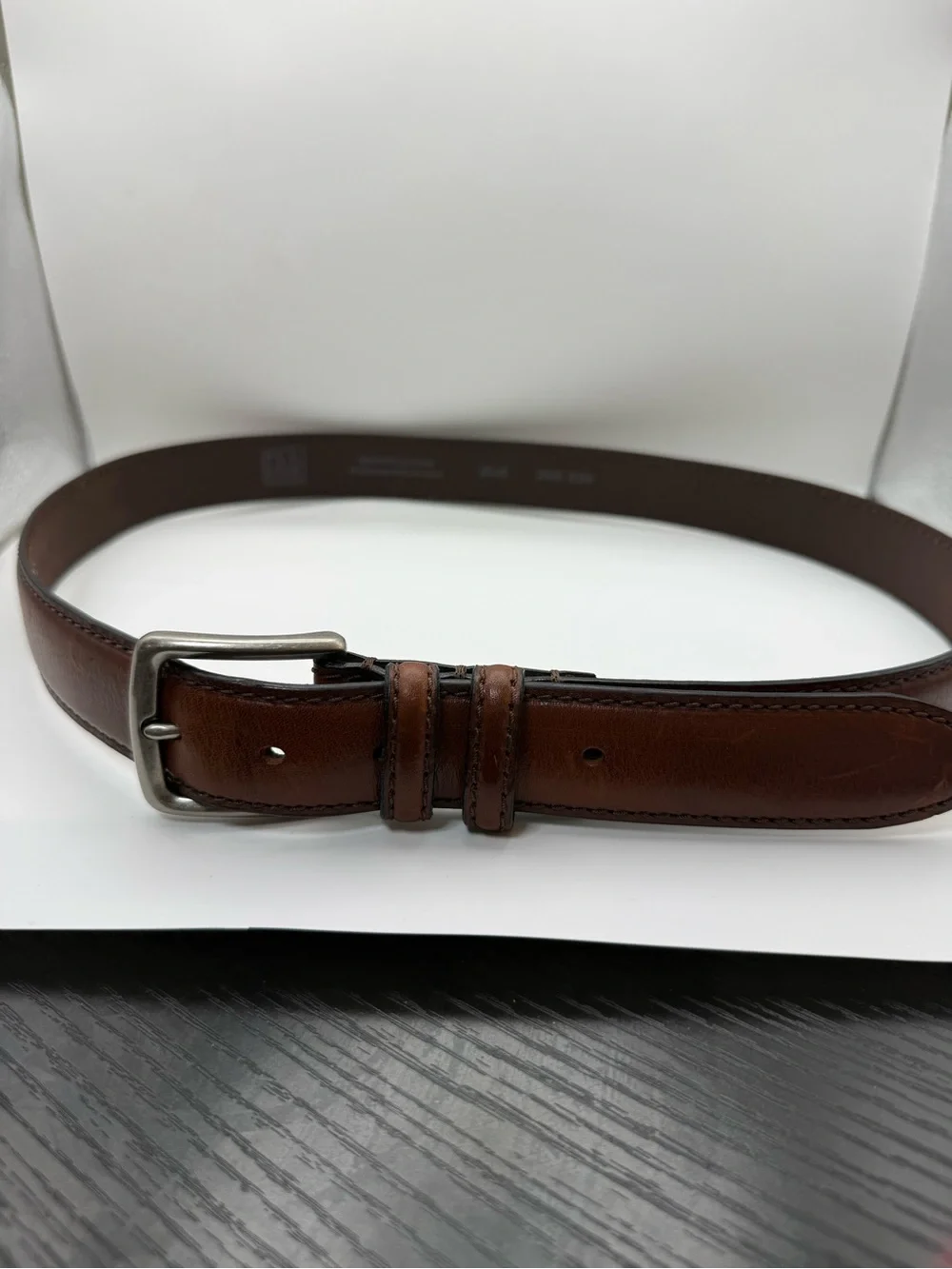 Jos. A. Bank Brown Leather Belt Men’s Size 38 Italian Leather Dress Casual 1.25”